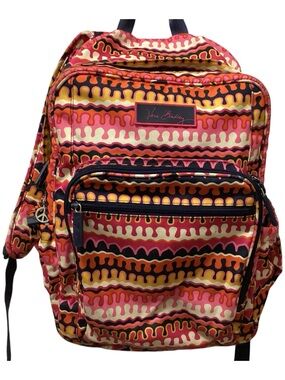 Vera Bradley Lighten Up Rio Squiggle Full Size Backpack